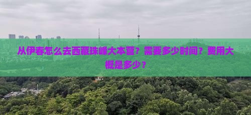 伊春去西藏珠峰大本营一日