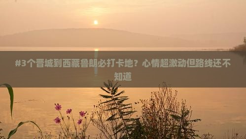 晋城去西藏鲁朗小镇哪里玩