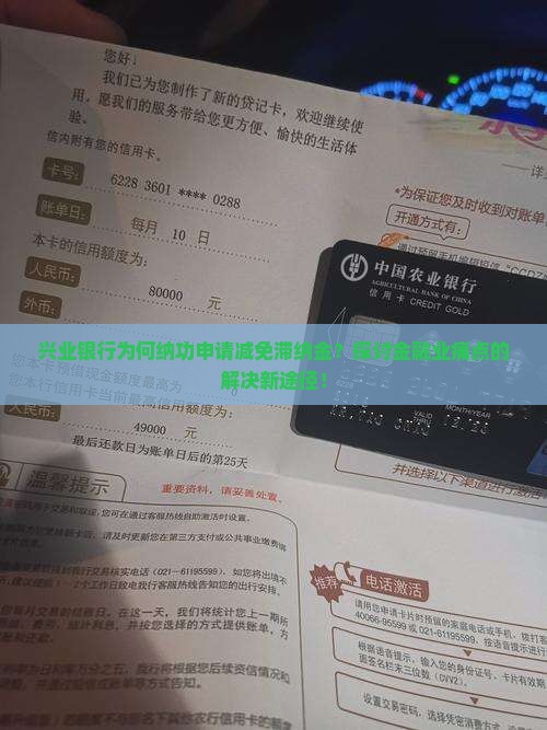 兴业银行为何纳功申请减免滞纳金？探讨金融业痛点的解决新途径！