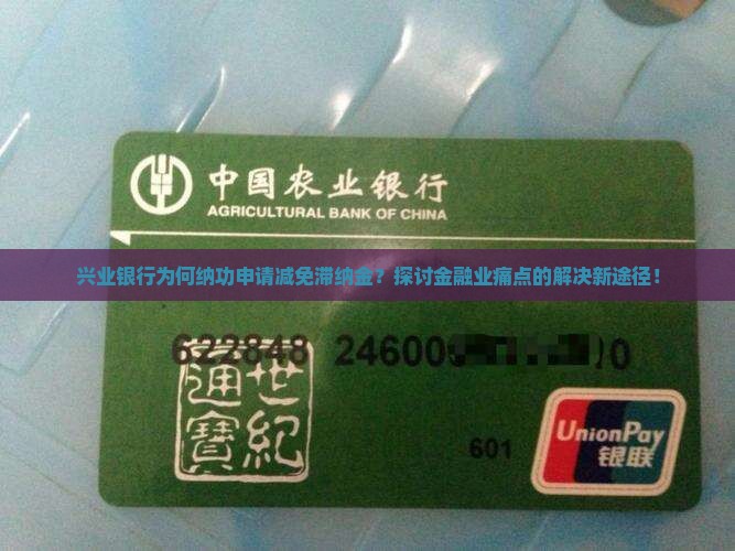 兴业银行为何纳功申请减免滞纳金？探讨金融业痛点的解决新途径！
