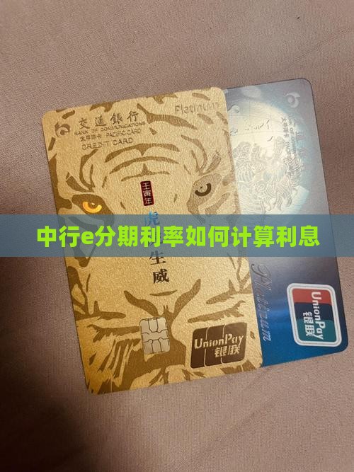 中行e分期利率如何计算利息
