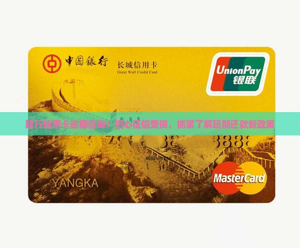 建行信用卡逾期咨询？担心征信受损，抓紧了解延期还款新政策