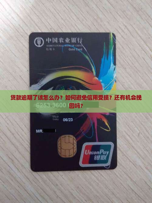 贷款逾期了该怎么办？如何避免信用受损？还有机会挽回吗？