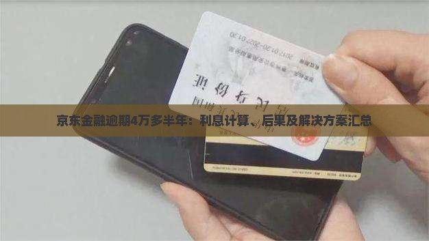 京东金融逾期4万多半年：利息计算、后果及解决方案汇总