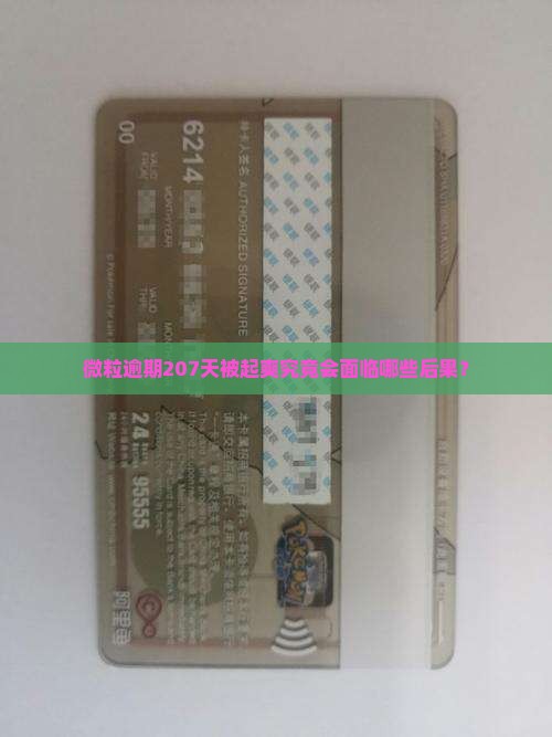 微粒逾期207天被起爽究竟会面临哪些后果？