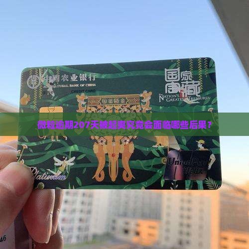 微粒逾期207天被起爽究竟会面临哪些后果？