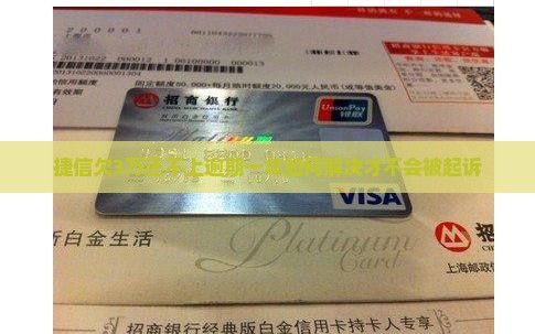 捷信欠3万还不上逾期一年如何解决才不会被起诉