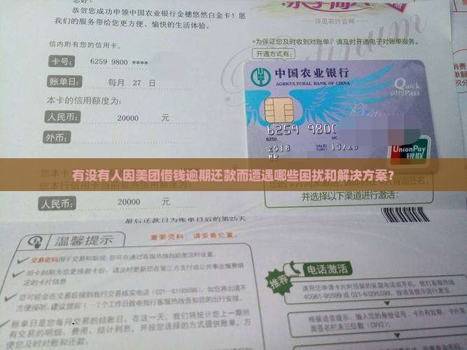 有没有人因美团借钱逾期还款而遭遇哪些困扰和解决方案？