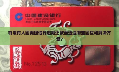 有没有人因美团借钱逾期还款而遭遇哪些困扰和解决方案？