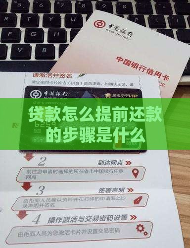 贷款怎么提前还款的步骤是什么