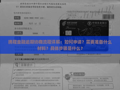 携程金融逾期协商流程详解：如何申请？需要准备什么材料？具体步骤是什么？