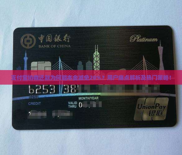 支付宝协商还款为何能本金减免20%？用户痛点解析及热门策略！
