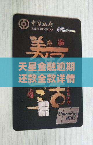 天星金融逾期还款全款详情深度解读