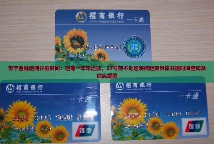 苏宁金融逾期开庭时间：逾期一年未还款，27号前不处理将被起爽具体开庭时间查询及信息提醒