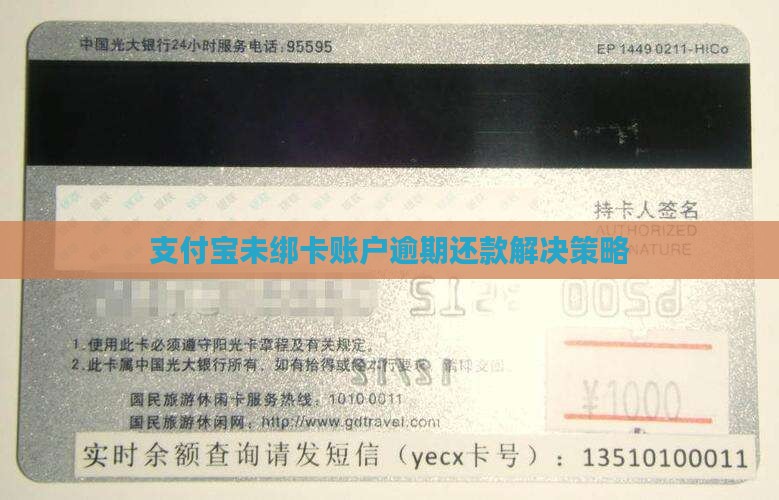 支付宝未绑卡账户逾期还款解决策略