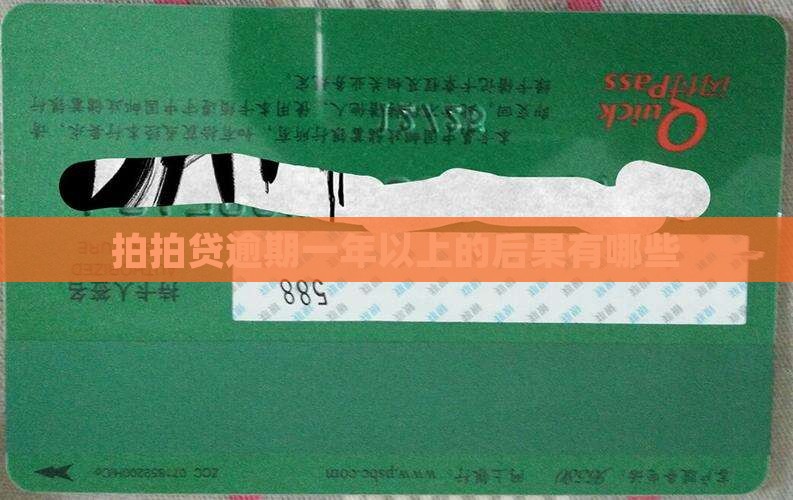 拍拍贷逾期一年以上的后果有哪些