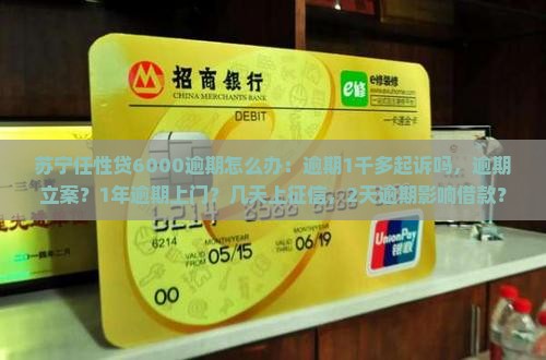 苏宁任性贷6000逾期怎么办：逾期1千多起诉吗，逾期立案？1年逾期上门？几天上征信，2天逾期影响借款？