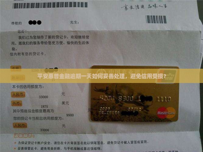 平安惠普金融逾期一天如何妥善处理，避免信用受损？