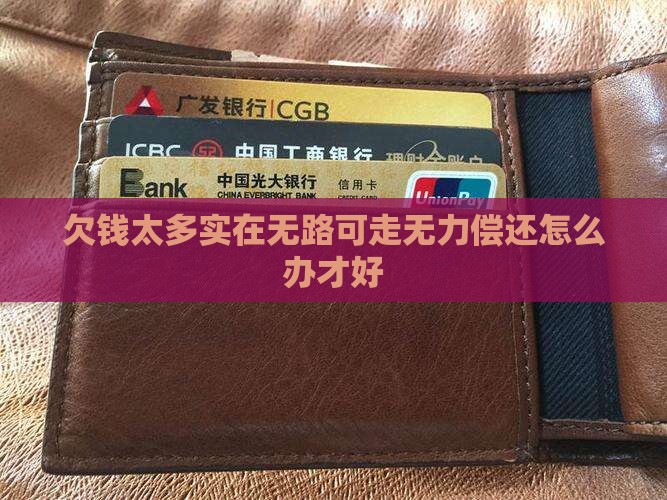 欠钱太多实在无路可走无力偿还怎么办才好