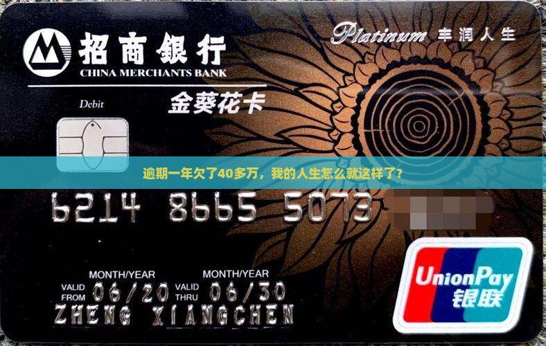 逾期一年欠了40多万，我的人生怎么就这样了？