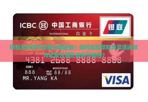 微粒贷为何不支持分期还款？如何实现微粒贷灵活还款方式及分期还款的可能性？