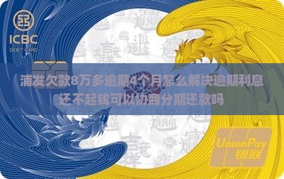 浦发欠款8万多逾期4个月怎么解决逾期利息还不起钱可以协商分期还款吗