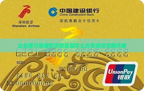 企业建行惠懂你贷款逾期怎么办及续贷流程详解