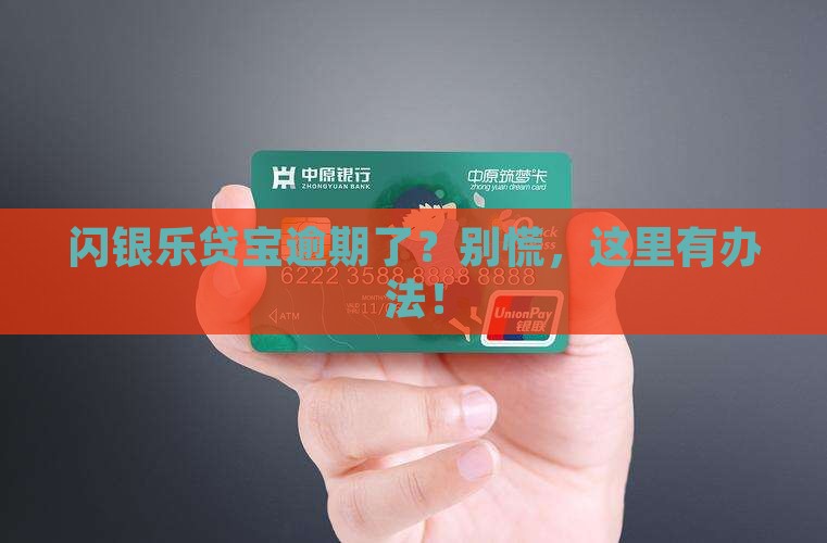闪银乐贷宝逾期了？别慌，这里有办法！