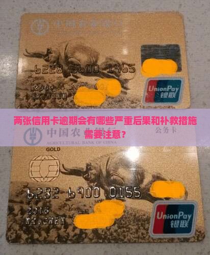 两张信用卡逾期会有哪些严重后果和补救措施需要注意？