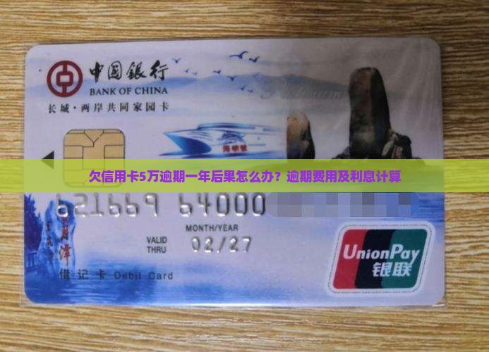 欠信用卡5万逾期一年后果怎么办？逾期费用及利息计算