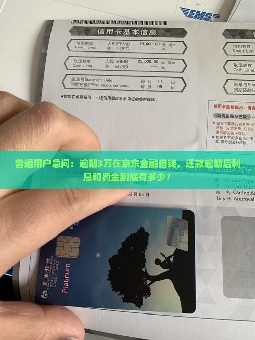 普通用户急问：逾期3万在京东金融借钱，还款逾期后利息和罚金到底有多少？