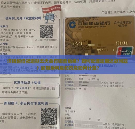 洋钱罐借款逾期五天会有哪些后果？如何处理逾期还款问题？逾期后利息和罚息如何计算？