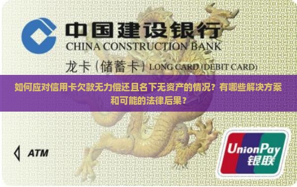如何应对信用卡欠款无力偿还且名下无资产的情况？有哪些解决方案和可能的法律后果？