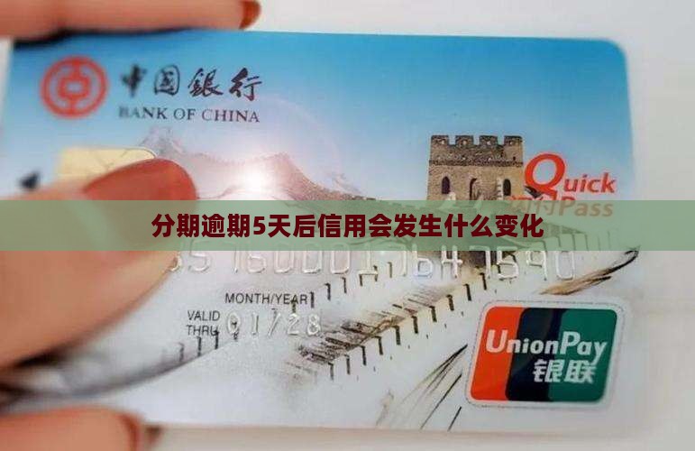 分期逾期5天后信用会发生什么变化
