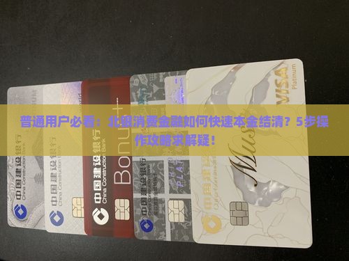 普通用户必看：北银消费金融如何快速本金结清？5步操作攻略求解疑！