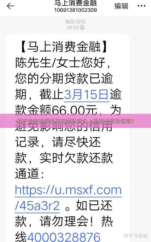 苏宁金融逾期还款如何影响个人征信记录及信用？