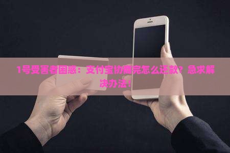 1号受害者困惑：支付宝协商完怎么还款？急求解决办法！