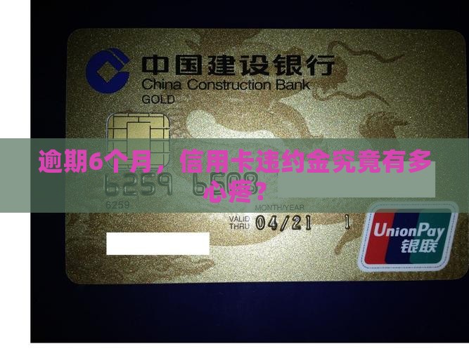 逾期6个月，信用卡违约金究竟有多心疼？