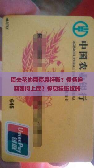 借去花协商停息挂账？债务逾期如何上岸？停息挂账攻略