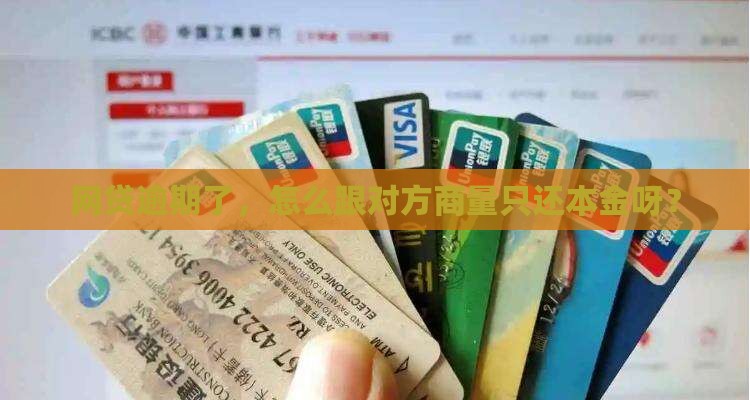 网贷逾期了，怎么跟对方商量只还本金呀？