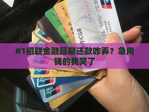 招联金融延期还款流程及条件要求