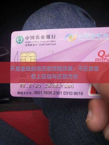 天星金融起诉还款流程详解