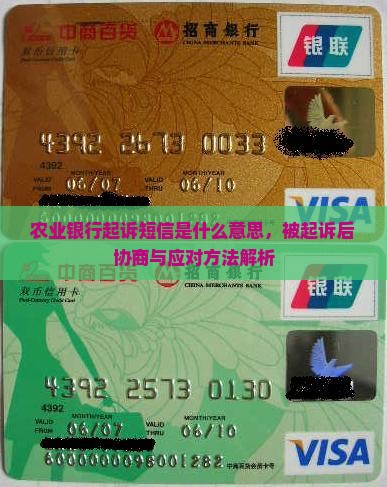 农业银行起诉短信是什么意思