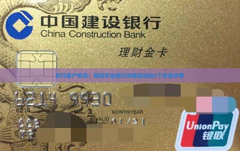 农业银行协商成功的经验分享