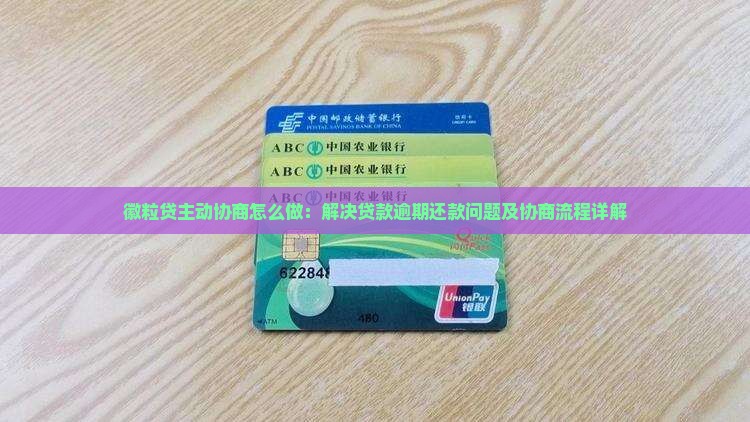 徽粒贷主动协商怎么做