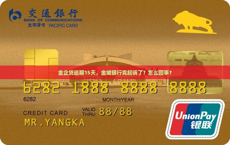 金城银行金企贷逾期15天起诉