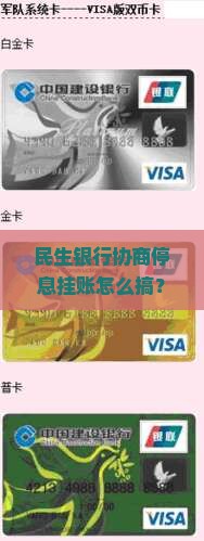 民生银行可以停息挂账吗(民生银行可以停息挂账吗怎么操作)