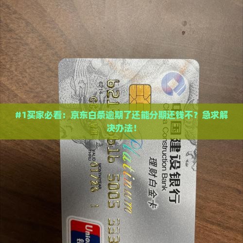 京东白条逾期以后能分期吗