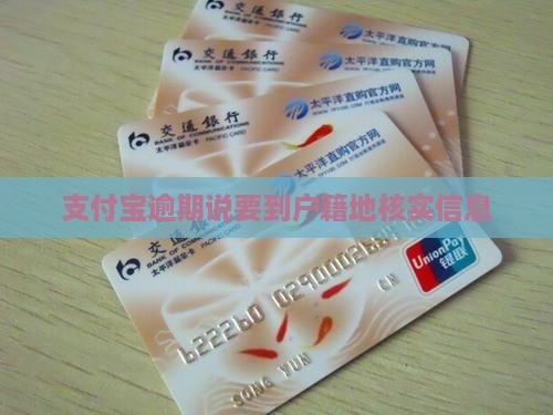 支付宝逾期说要到户籍地