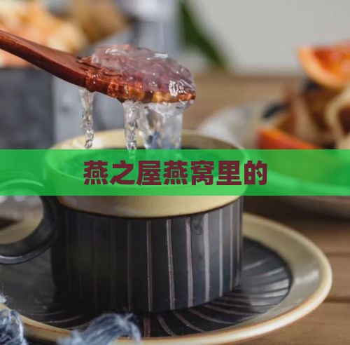 燕之屋燕窝里的